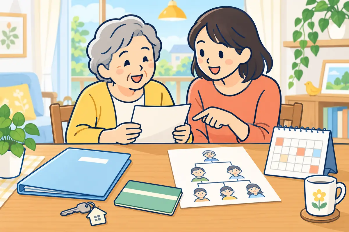 相続の期限をカレンダーで整理するイラスト